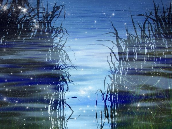Рябь на воде живопись