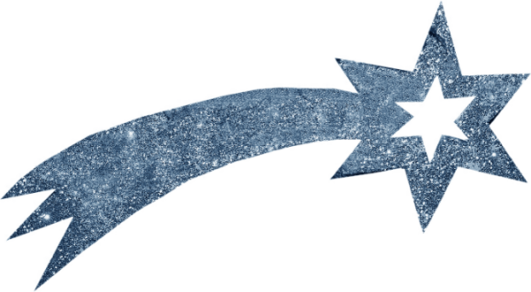 Рождественская звезда на прозрачном фоне