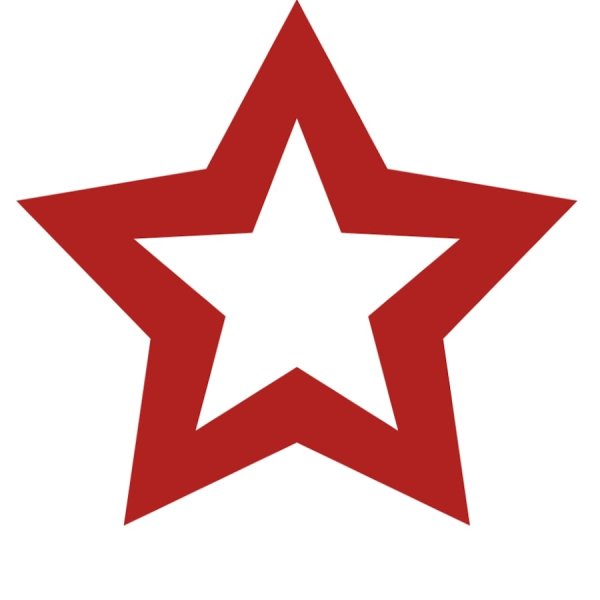 Красная Звездочка на белом фоне