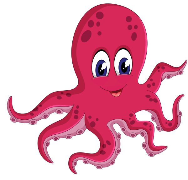 Осьминожки без фона