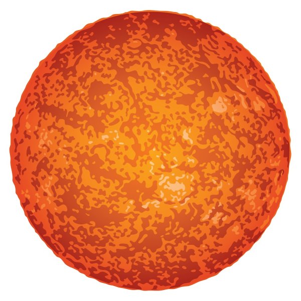 Солнце вектор реалистичное