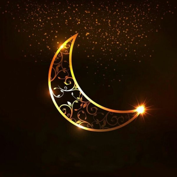 Красивый полумесяц мусульманский