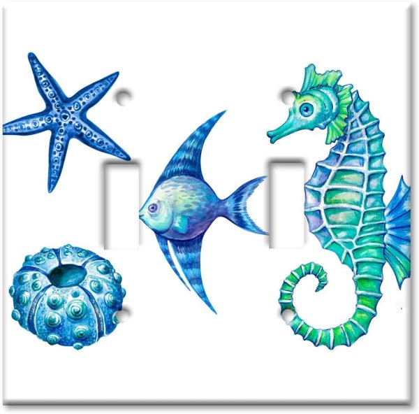 Морские коньки звёзды и ракушки