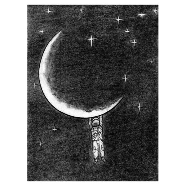 Луна для срисовки