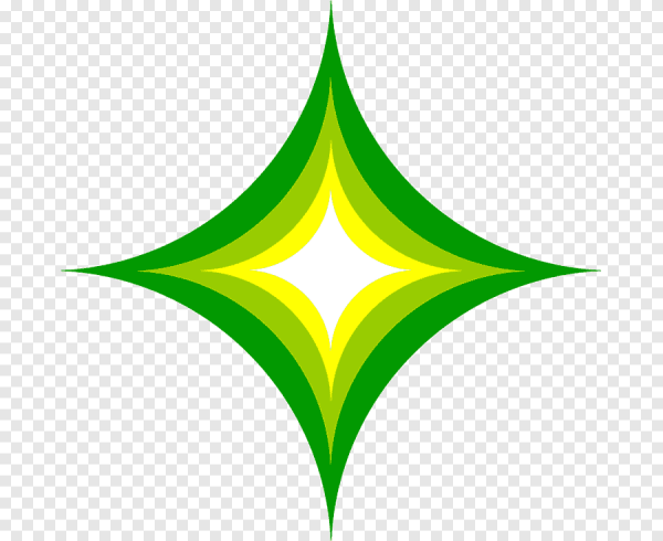 Зеленая пятиконечная звезда