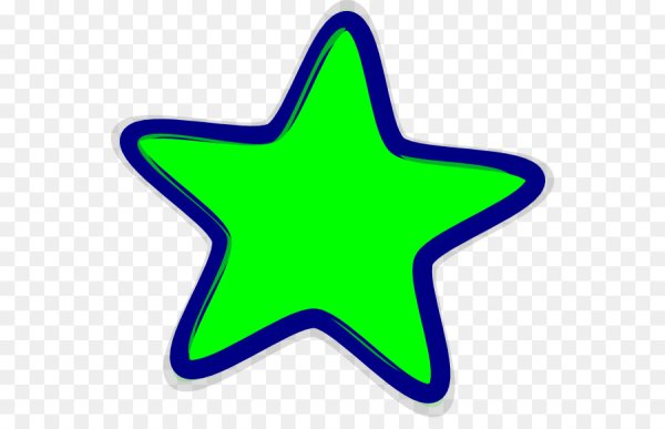 Звезда зеленого цвета