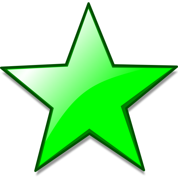 Звездочки зеленого цвета