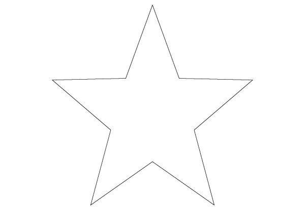Звезда контур