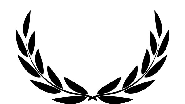 Лавровая ветвь на прозрачном фоне