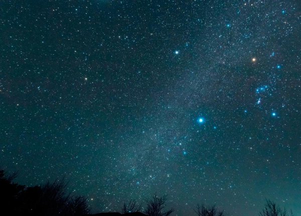 Сириус на Звездном небе созвездия