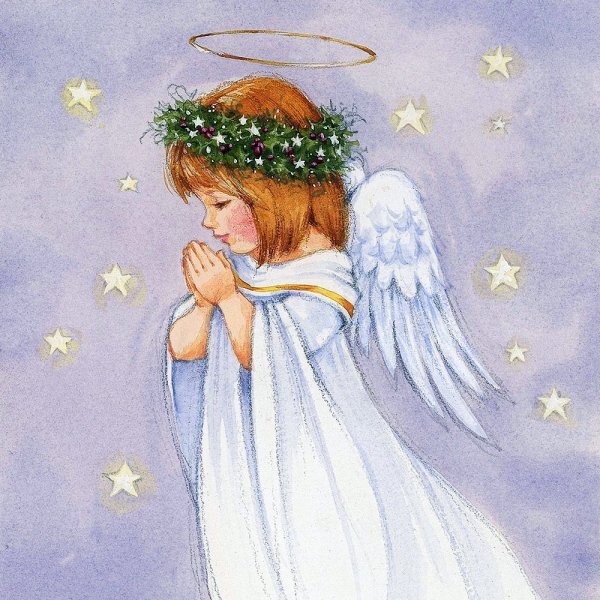 Рисование Рождественского ангела