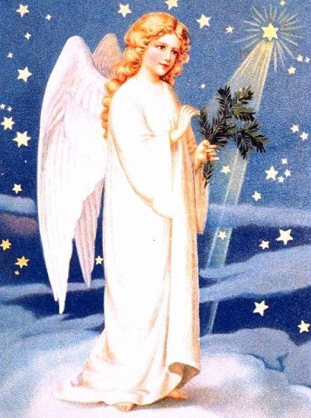 Картина ангела с крыльями