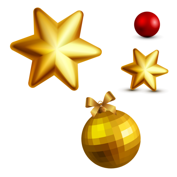 Новогодняя звезда на белом фоне