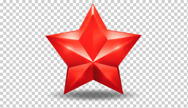 Объемная пятиконечная звезда из бумаги