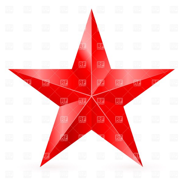 Красная звезда объемная