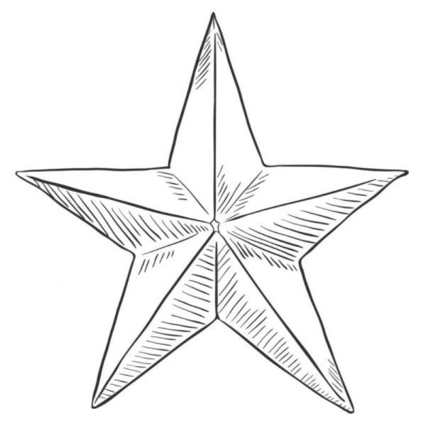 Рисунок звезда пятиконечная