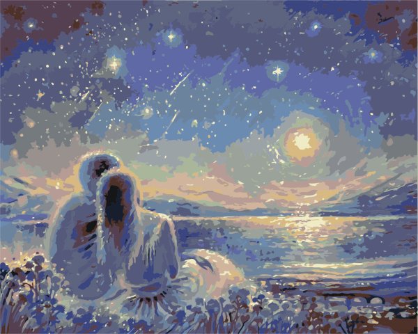 Живопись Вселенная звёзды