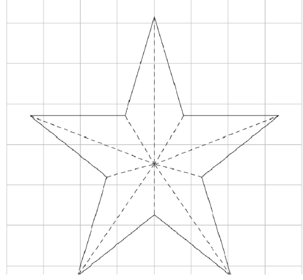 Трафарет для вырезания звезд