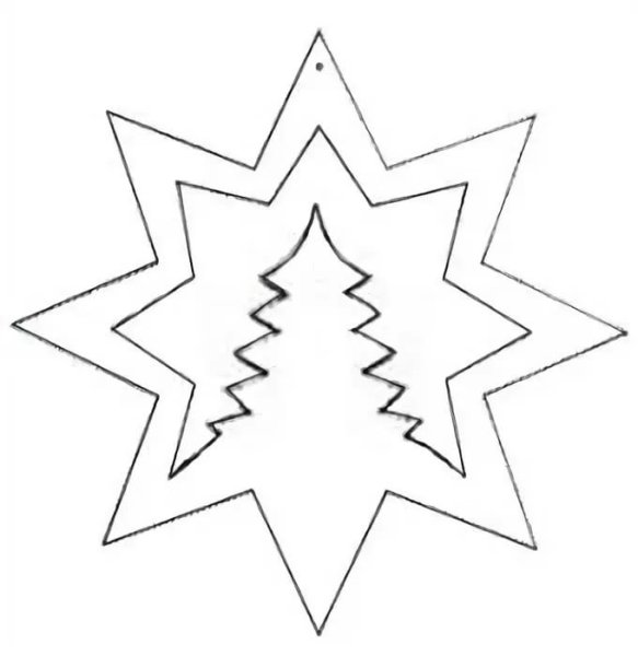 Новогодние трафареты простые