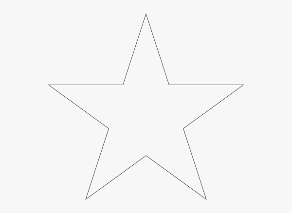 Трафарет для вырезания звезд