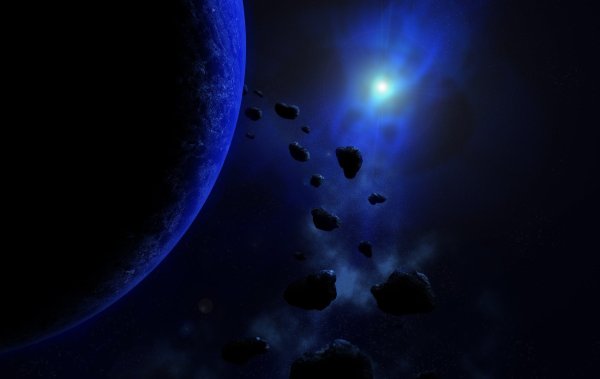 Темно синий космос