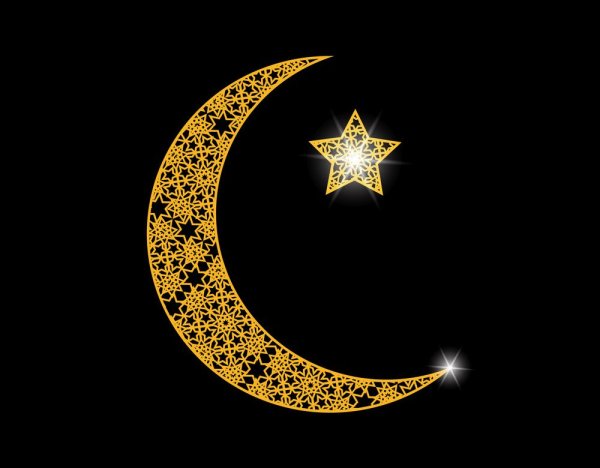 Символ Ислама полумесяц и звезда