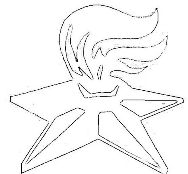 Трафареты на окна к 9 мая