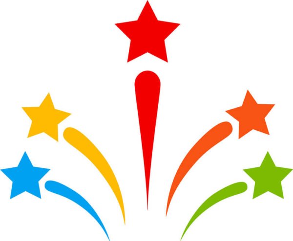 Салют трафарет