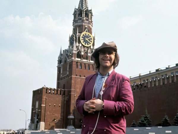 Ночь в Москве Спасская башня