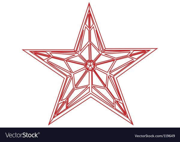 Кремлевская звезда вектор