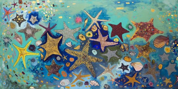 Рисование морская звезда