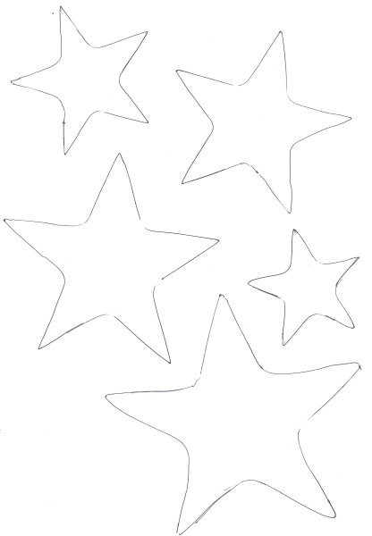 Трафарет Звёздочки