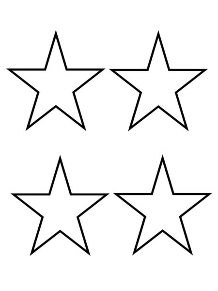 Маленькие звездочки трафарет
