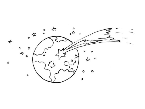 Комета раскраска