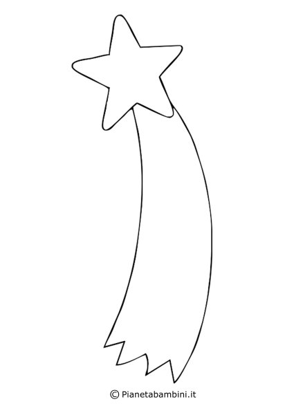 Комета трафарет для детей