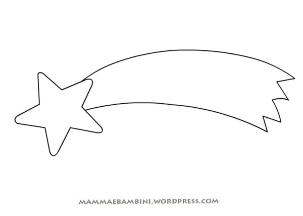 Комета трафарет