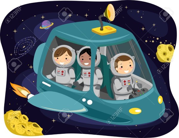 Ракета на фоне Луны