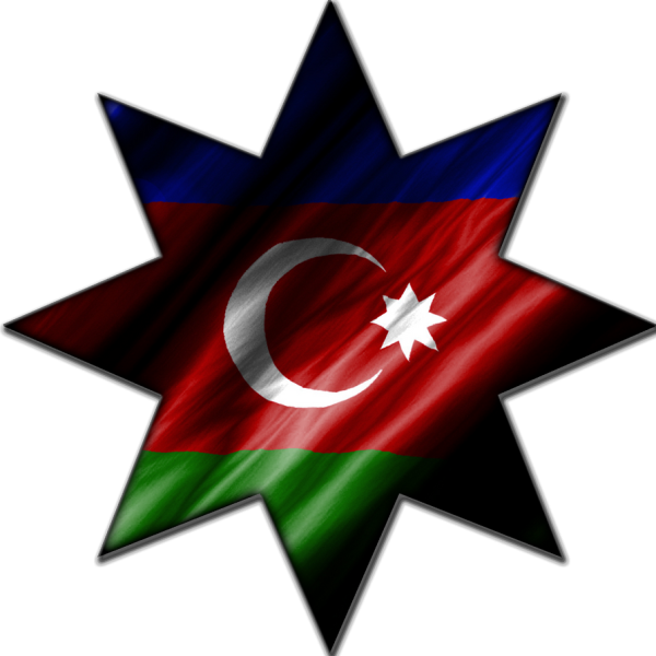 Восьмиконечная звезда на флаге Азербайджана
