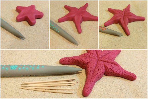 Лепка морская звезда