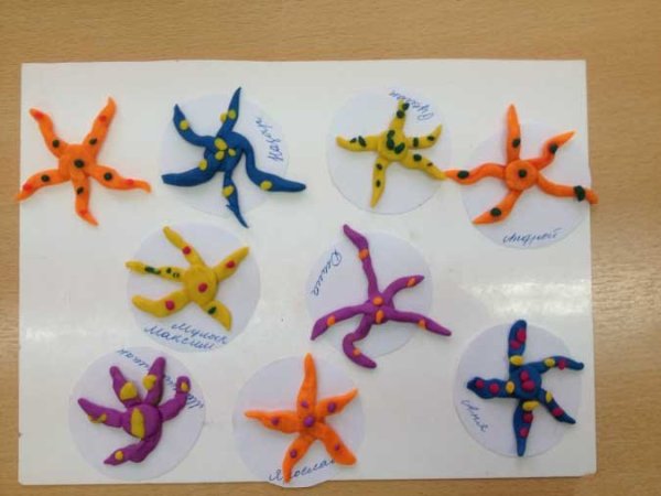 Морские фигуры из теста