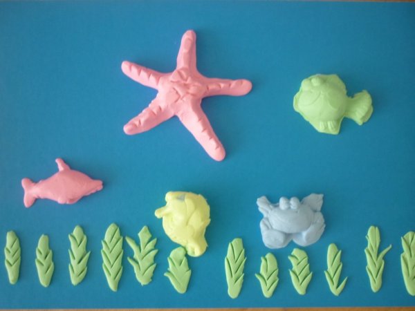 Морская звезда из глины