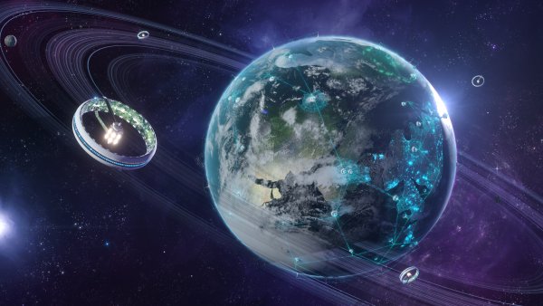 Земля из далекого космоса