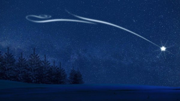Рождественская звезда на небе