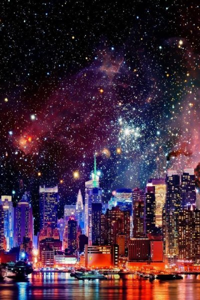 Ночь звезды город