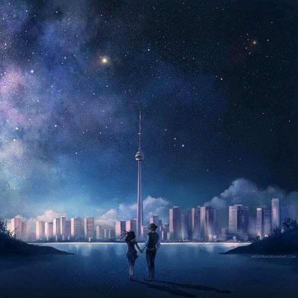 Фантастическое ночное небо