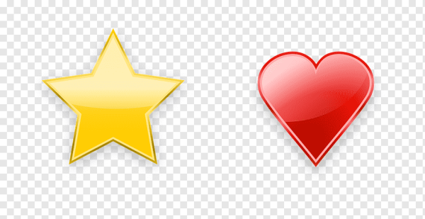 Сердечки звездочки