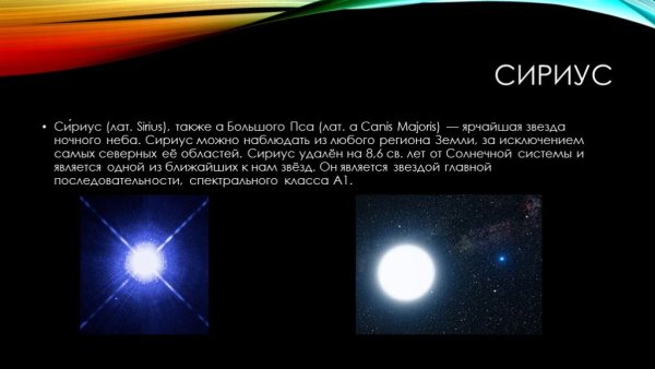 Сообщение о звезде