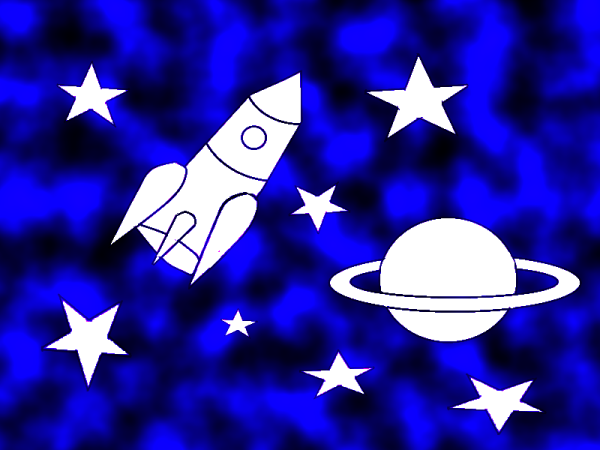 Трафареты на космическую тему красивые