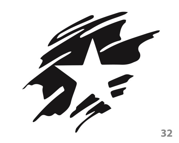 Трафареты наклеек на авто