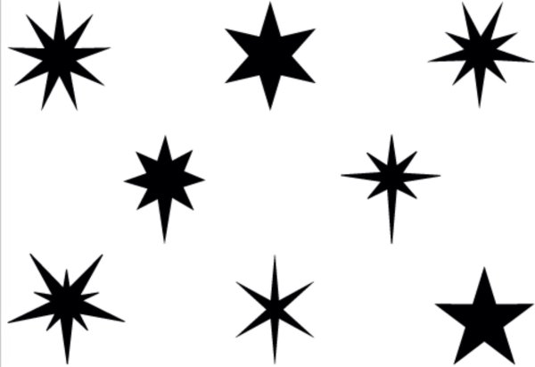 Звездочка силуэт